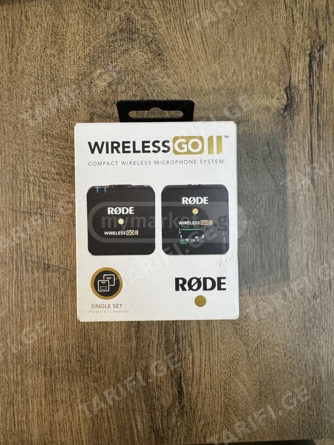 RODE Wireless GO II Wireless Microphone უსადენო პეტლიჩკა