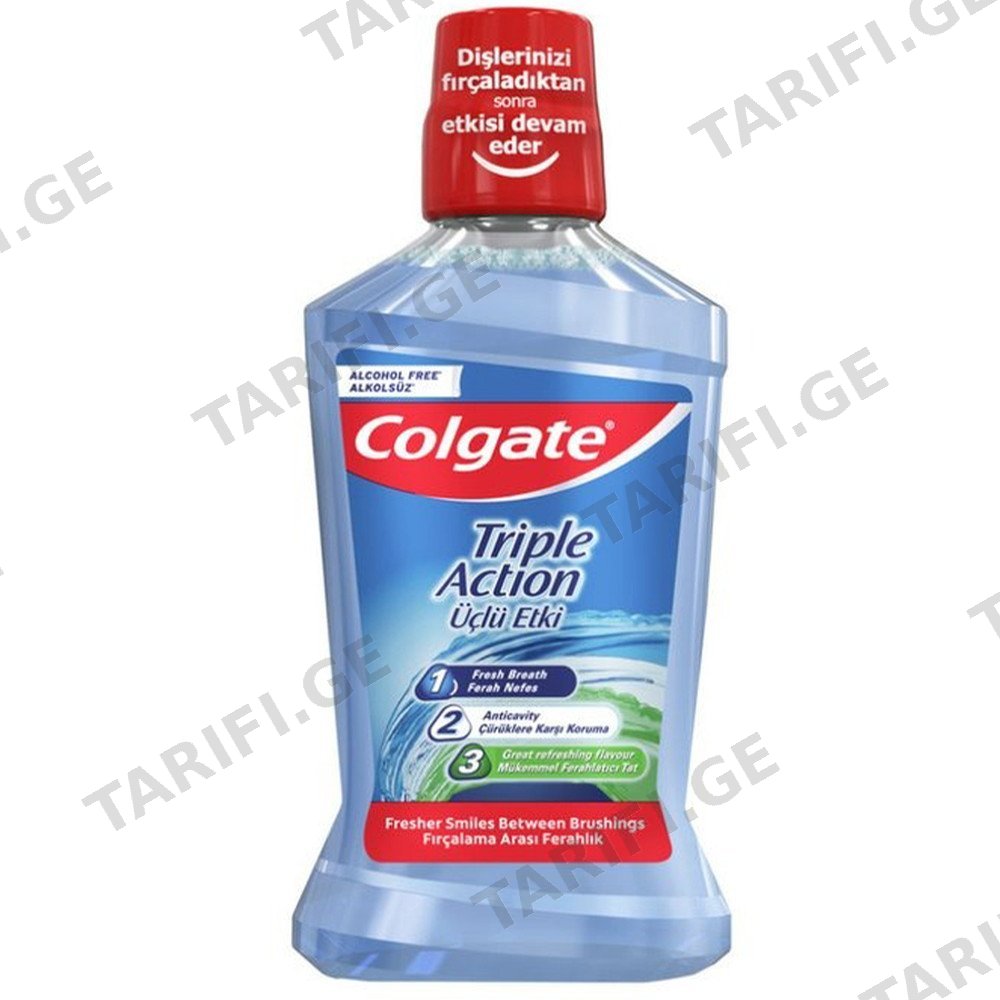 COLGATE TRIPLE ACTION პირის ღრუს სავლები 500 მლ (ქოლგეითი)