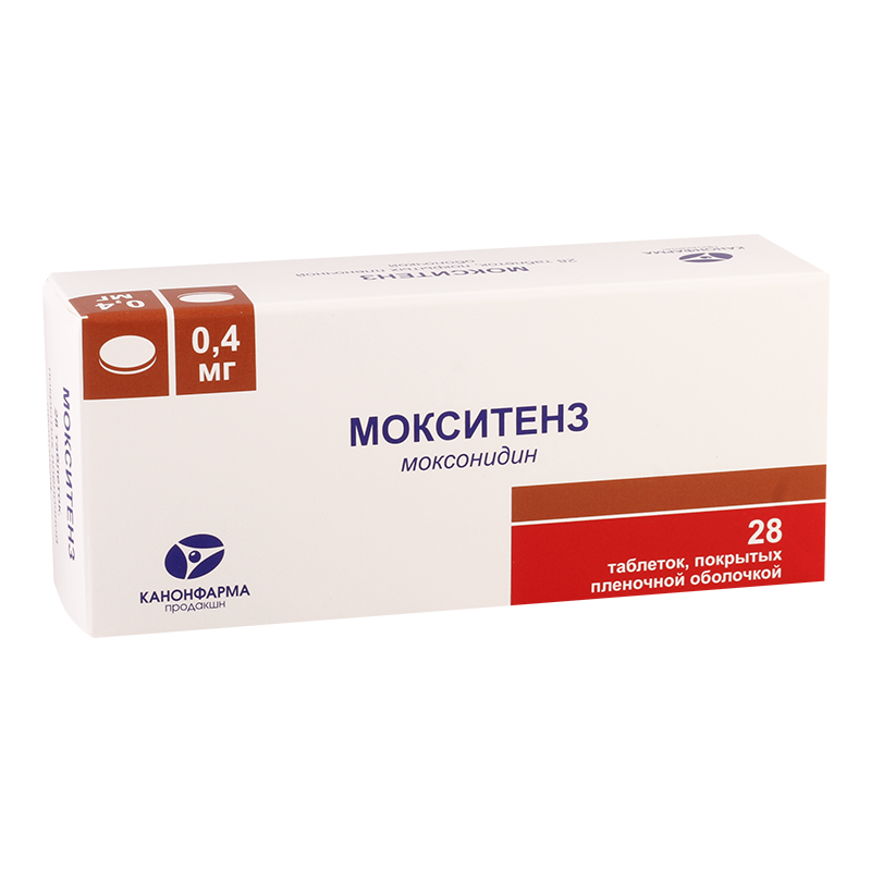 მოქსიტენზი 0.4მგ #28ტ