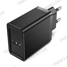 VENTION FAAB0-EU 1-port USB Wall Charger(12W) EU-Plug Black