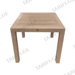 მაგიდა RATTAN TABLE WITHOUT GLASS 90x90x76 სმ