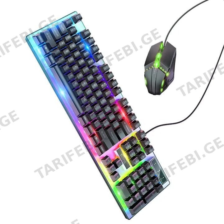 კლავიატურა Hoco GM18 Luminous gaming keyboard and mouse set