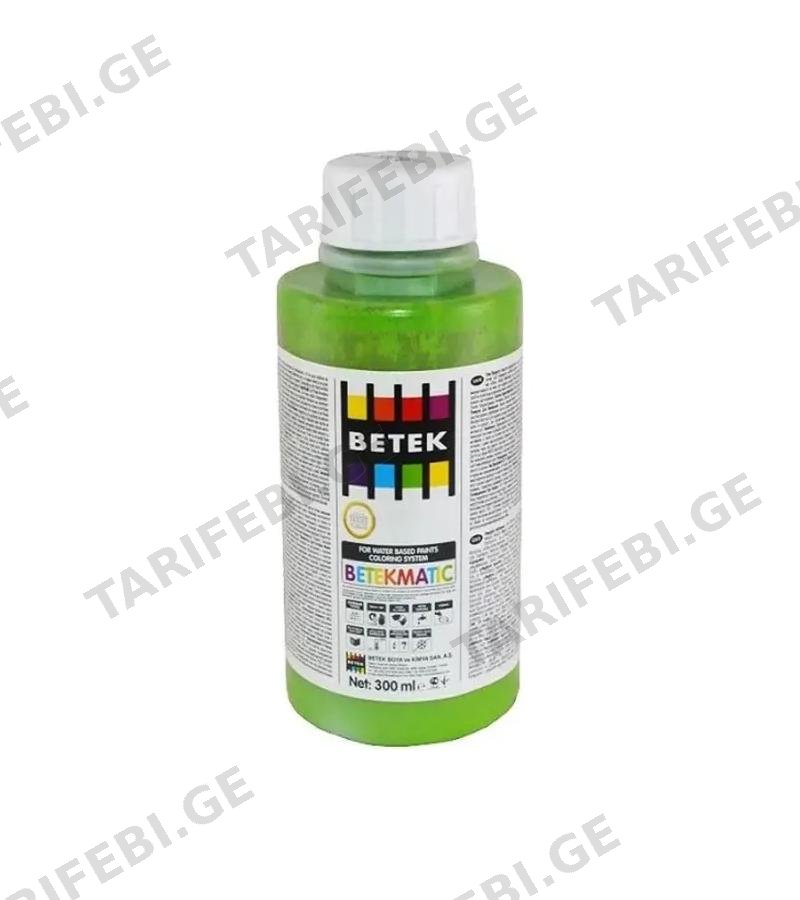 საღებავის ფერი Betek Matic ფერი. Verde 0.300ლტ