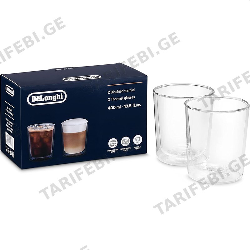 ყავის ჭიქა ორმაგი მინით DELONGHI DLSC318