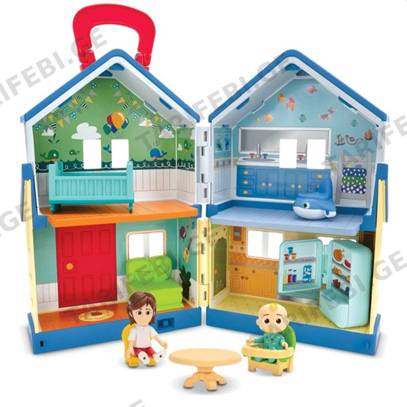 სათამაშო სახლი COCOMELON DELIXE FAMILY HOUSE PLAYSET