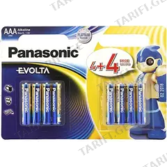 ელემენტი ალკალინი Panasonic Evolta AAA 8ც.