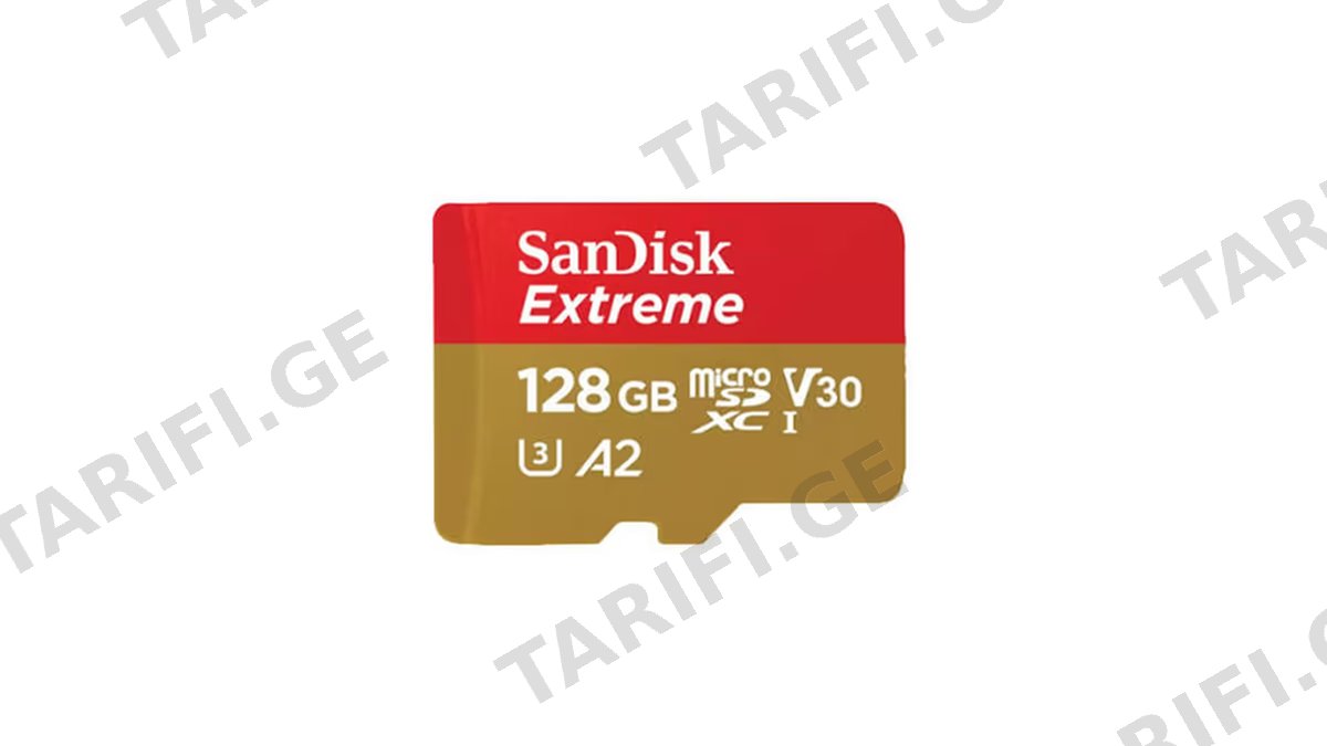 SanDisk 128GB Extreme MicroSD/XC UHS-I Card 190MB/S V30/4k Class 10 SDSQXAA-128G-GN6MN