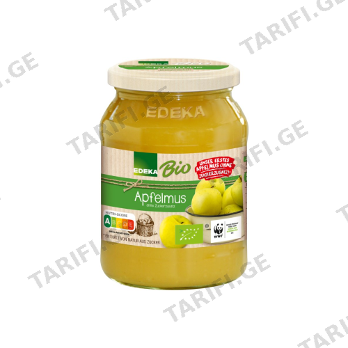 ვაშლის მუსი უშაქრო /EDEKA/ 360გ
