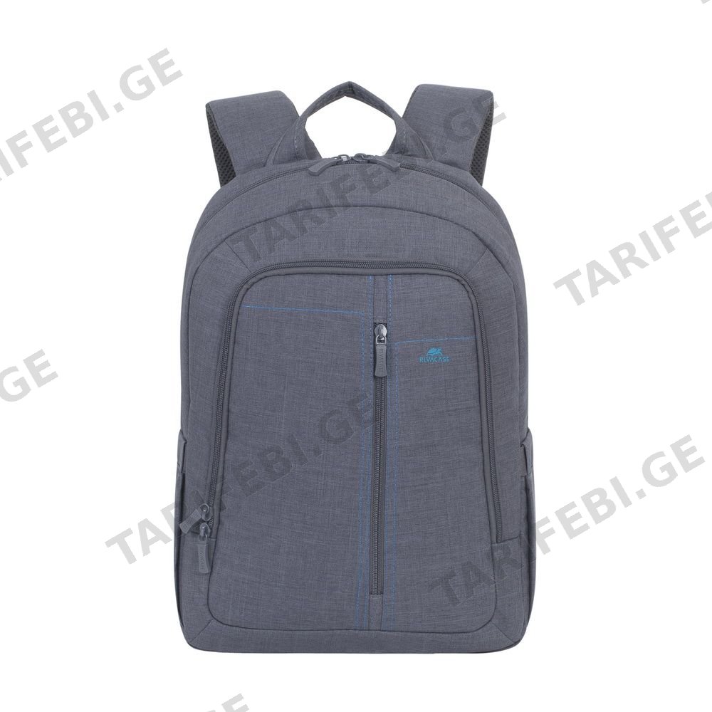 ჩანთები Rivacase 7560 grey Laptop Canvas Backpack