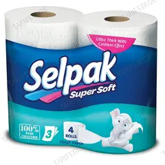 ტუალეტის ქაღალდი Selpak  4 ც
