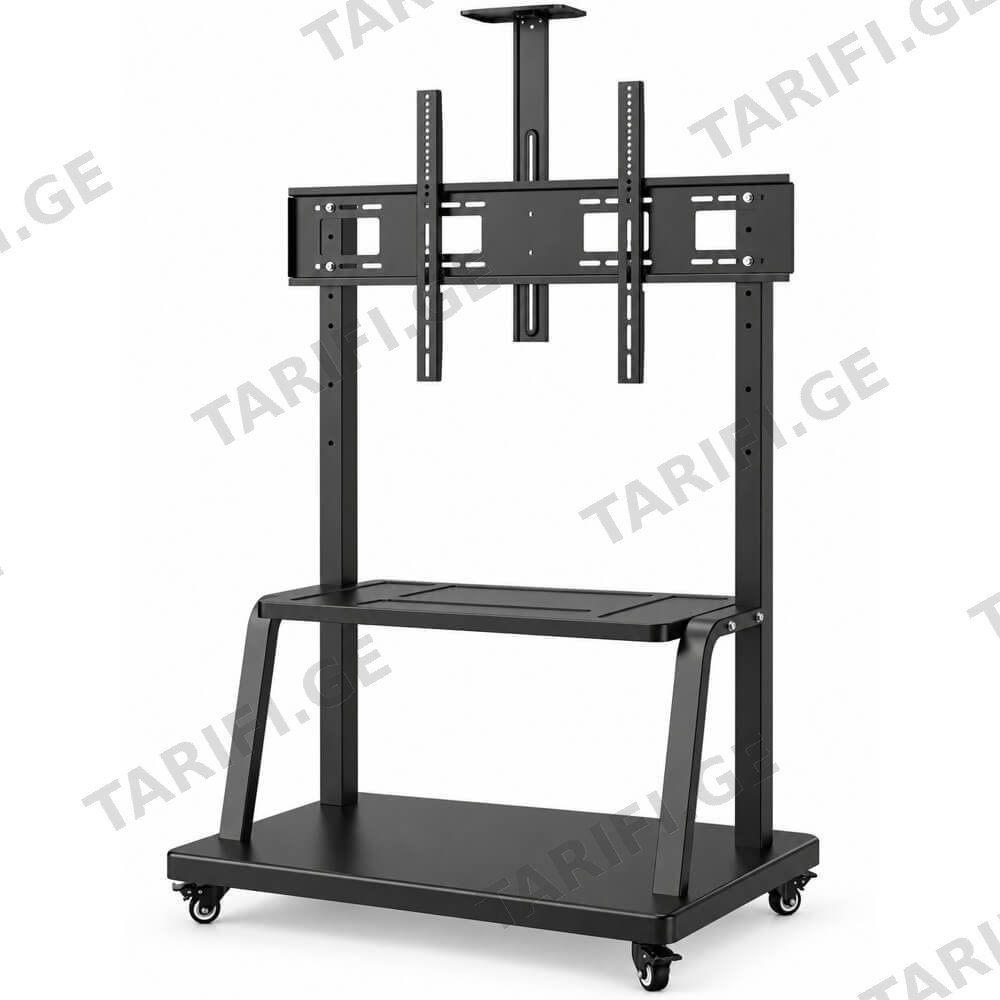 ტელევიზორის საკიდი Allscreen C2100, 40"-75", TV Mount With Roller, Black