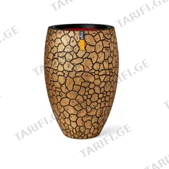 ქოთანი ყვავილის Capi Europe Vase elegant deluxe Clay NL 56x85სმ ოქროსფერი
