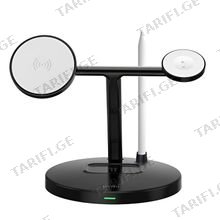 Wiwu Magnetic Cableless Charger უსადენო დამტენი 4in1 Wi-W032 black
