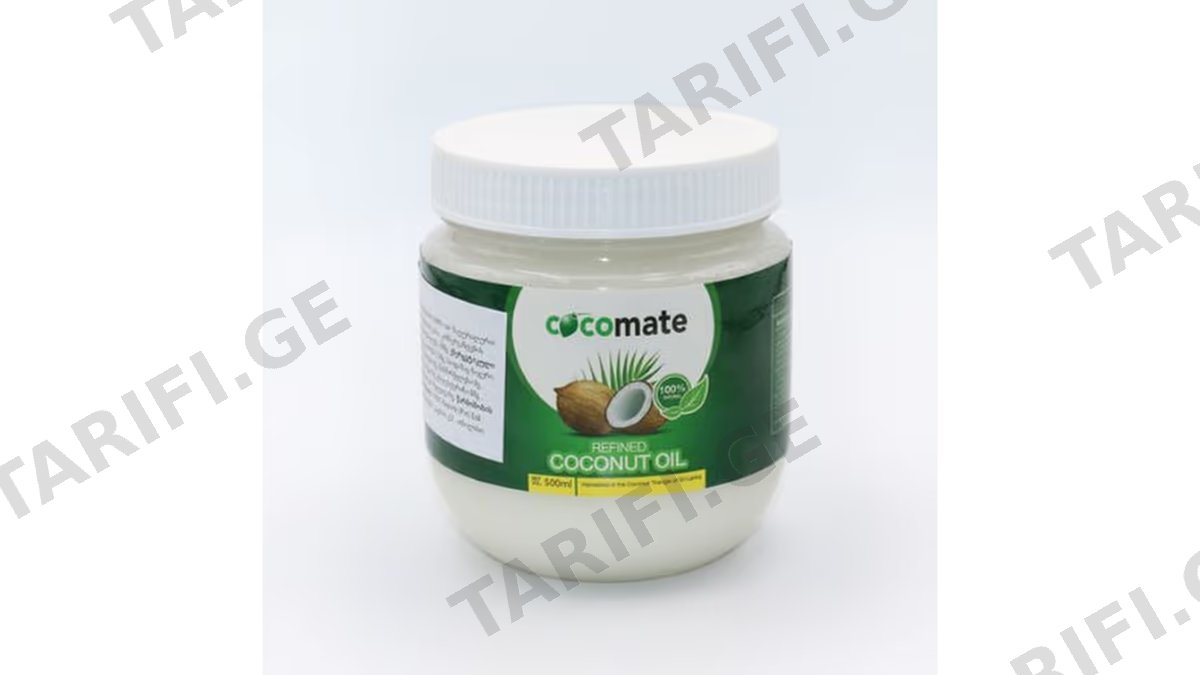 ზეთი /cocomate/ ქოქოსის /100%-ით ნატურალური/ 12*500მლ