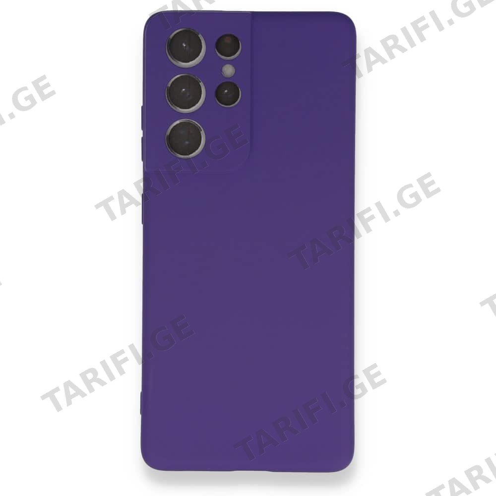 ალკანტარა ქეისი Newface Nano Silicone Case For Samsung S21 Ultra