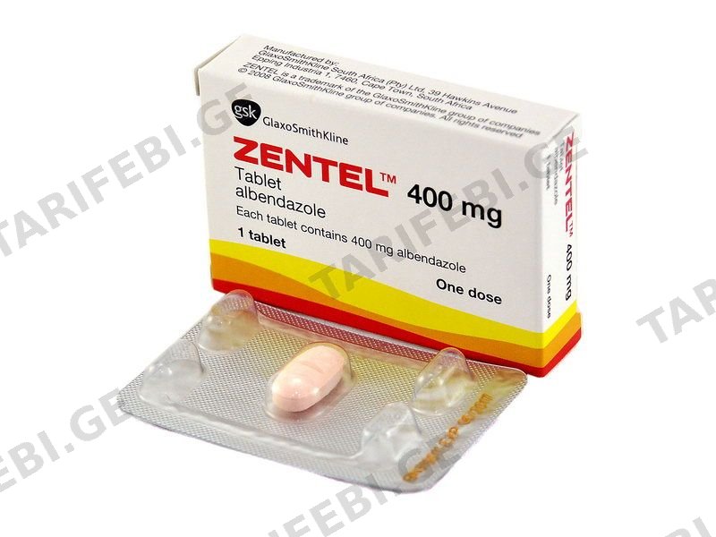 ზენტელი - Zentel 400მგ 1 ტაბლეტი