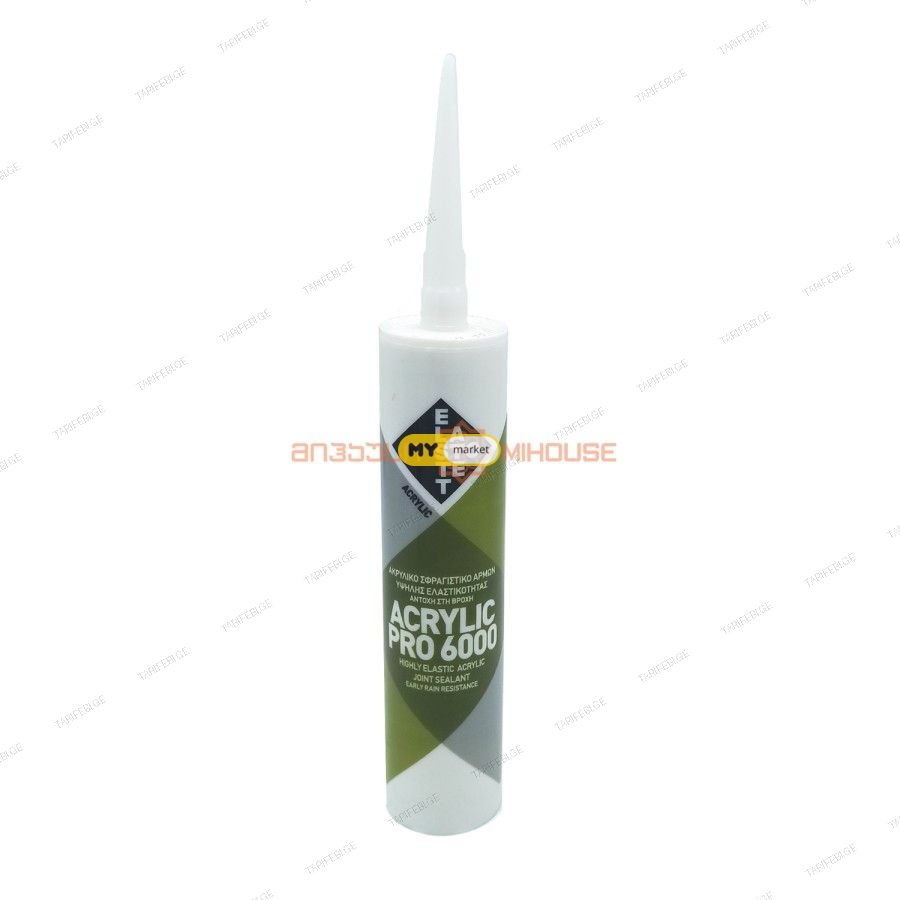 ჰერმეტიკი აკრილის ELASTOTET ACRYLIC PRO 6000 WHITE CARTRIDGE