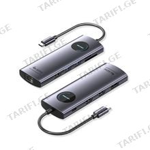 VENTION TQWHB USB-C to DP/HDMI x 2/USB 3.0 x 2/USB 2.0/RJ45/SD/TF/PD MST Docking Station USB ჰაბი