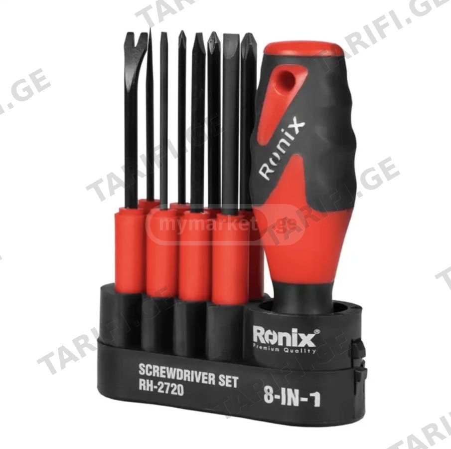 სახრახნისების ნაკრები Ronix RH-2720, 8ც