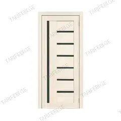 კარის ბლოკი Fly Doors LA STELLA 217 იფანი თოვლი შუშა შავი 36x800x2150 მმ