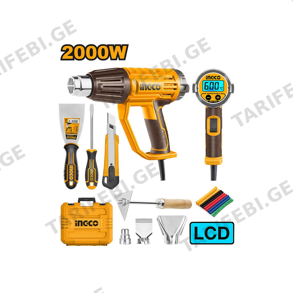 ტექნიკური ფენი LCD 2000W Li-Ion Proline INGCO (HG2000581)