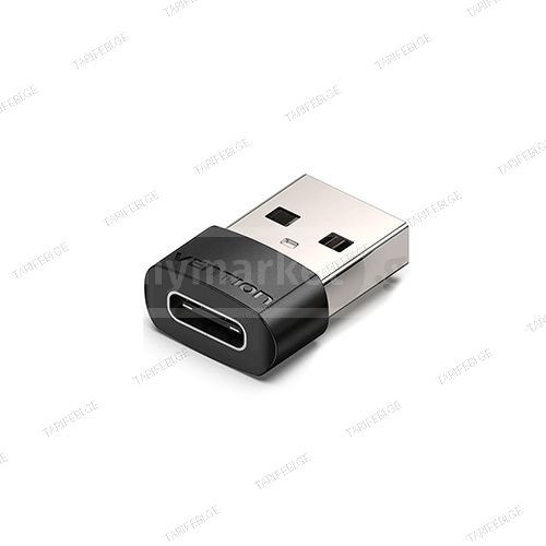 გადამყვანი - USB 2.0 To Type-C Vention