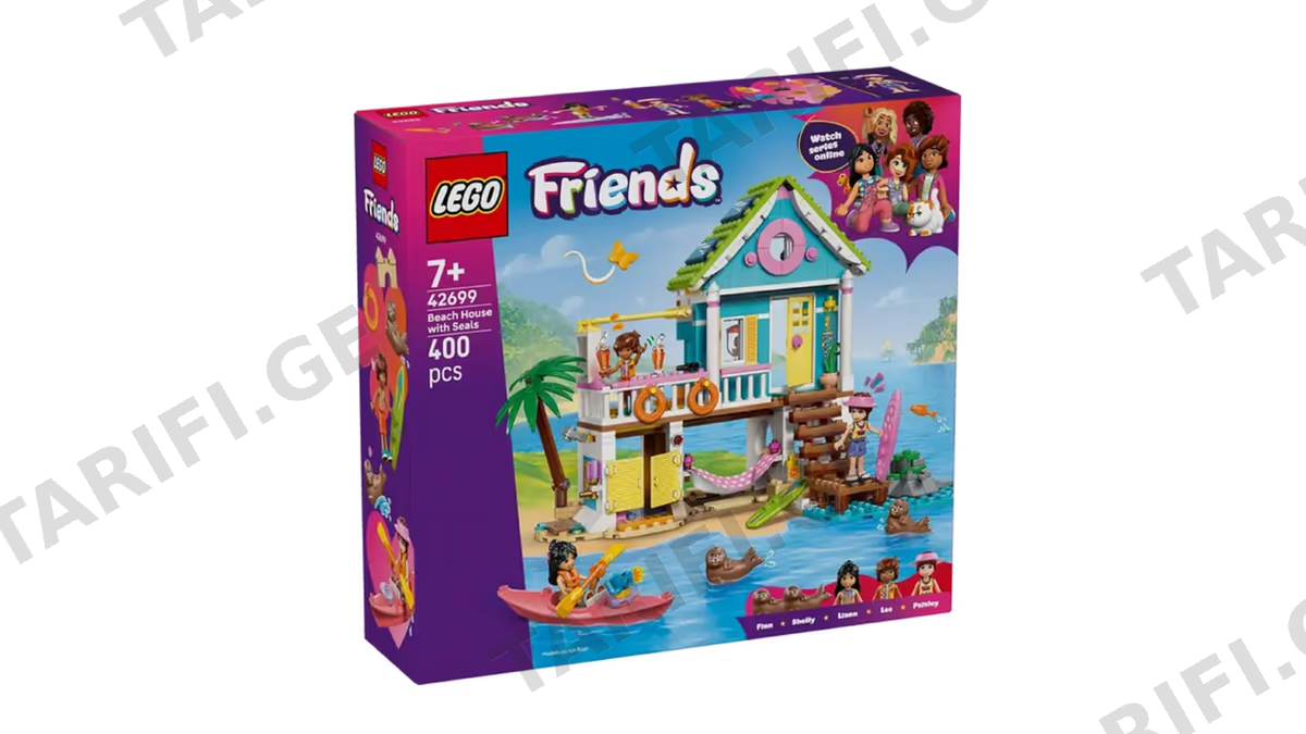 ასაწყობი კონსტრუქცია Lego 42699 Friends Beach House with Seals, Prefabricated Construction