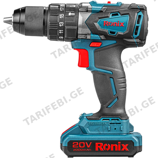 სახრახნისი აკუმულატორზე RONIX 8905K (20 V, 55 NM)