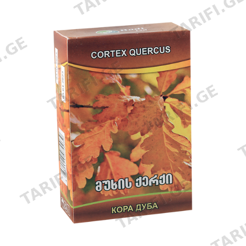 ს/მც მუხის ქერქი მცენარეული ნედლეული 40გრ #1 0 Cortex Quercus 40gr