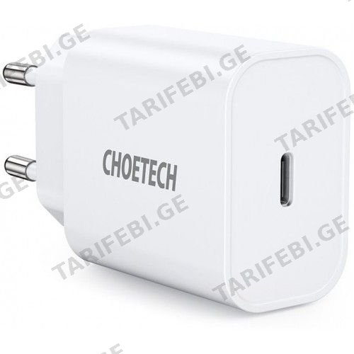 დამტენი მოწყობილებობები Choetech PD5005-EU Type-C PD20W Charger