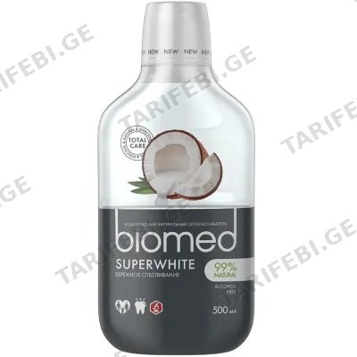 პირის ღრუს სავლები SPLAT BIOMED SUPERWHITE (500 ML)