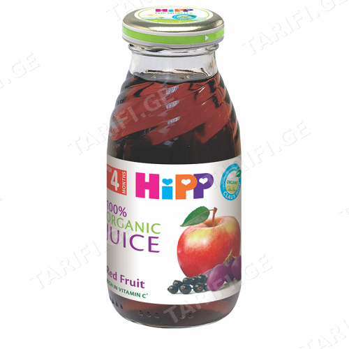 ჰიპი - წვენი წითელი ხილის /4თვ+/ 200მლ 8003 Juice Red Fruit 200ml