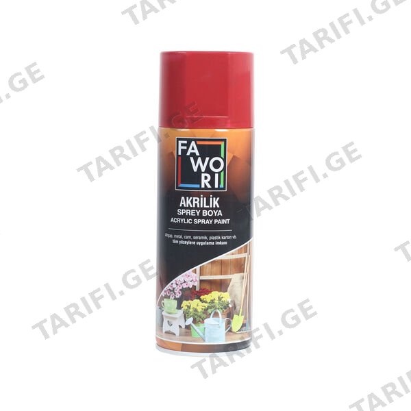 წითელი საღებავი სპრეი FAWORI RAL3002