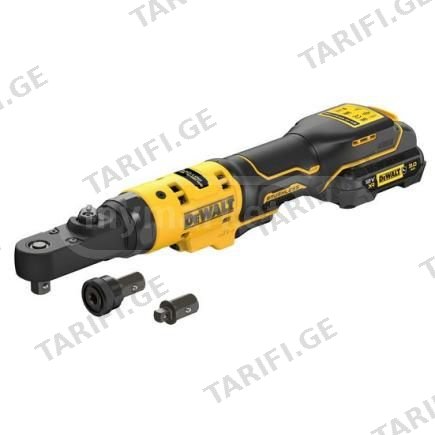 კუთხური ქანჩმომჭერი 12V 2x3Ah, 75ნმ
