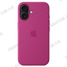 Apple iPhone 16 Silicone Case with MagSafe Fuchsia მობილური ტელეფონის ქეისი