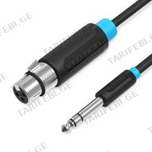 VENTION BBEBK 6.5mm Male to XLR Female Audio Cable 8M Black