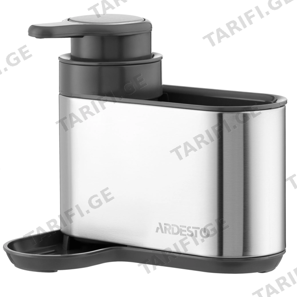 საპნის დისპენსერი ARDESTO ARHB3102GS MINIMALISM, DETERGENT ORGANIZER, GREY
