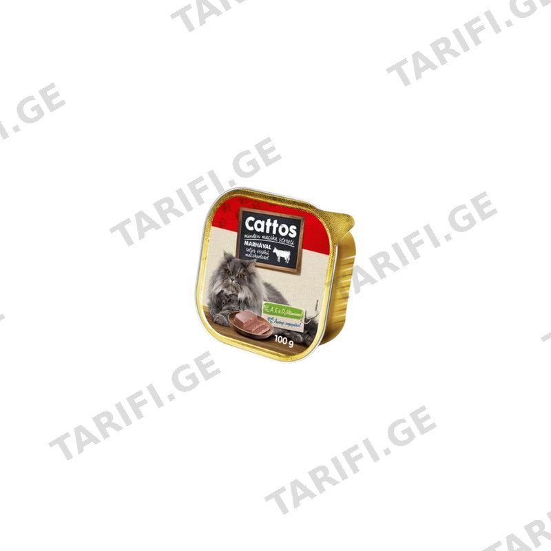 CATTOS პაშტეტი საქონლის 100გრ