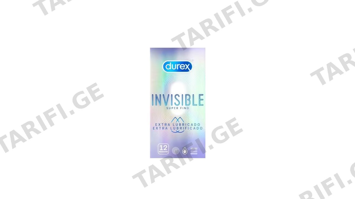 DUREX პრეზერვატივი უხილავი-12ც