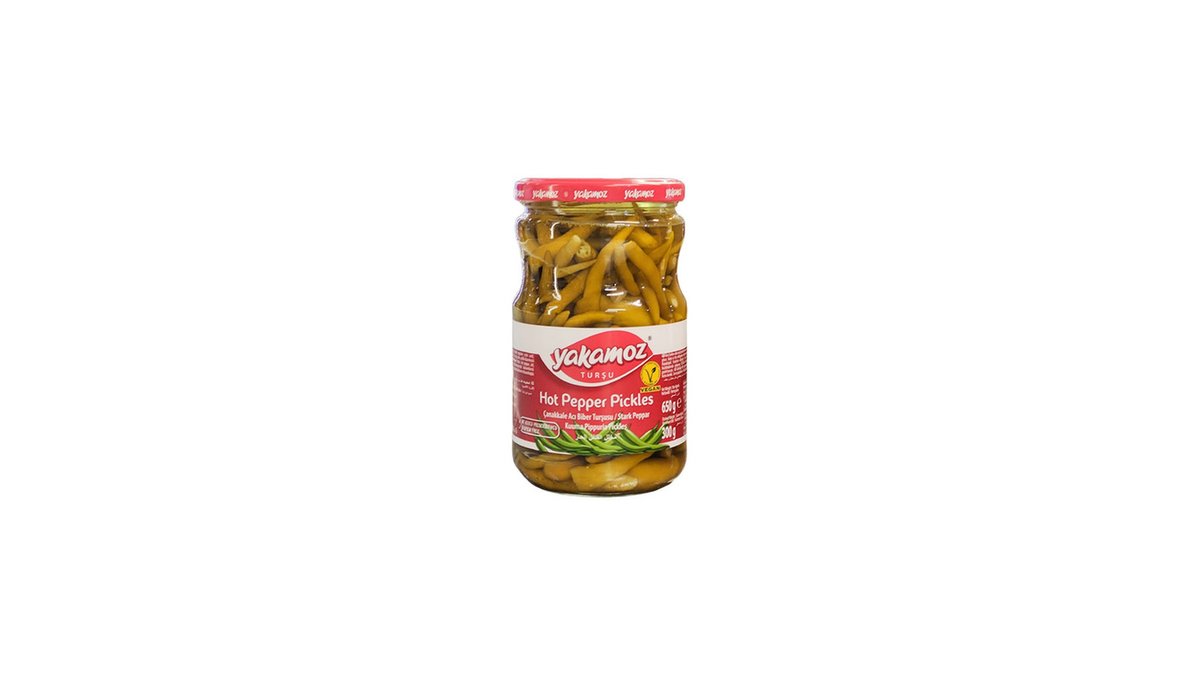 იაკამოზ ცხარე წიწაკის მწნილი 660გრ/8697402645247