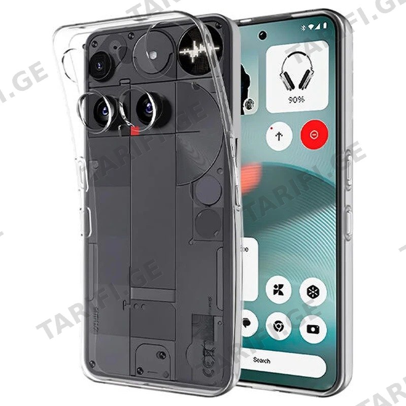 სმარტფონის ქეისი OVOSE ULTRASLIM UNIQUE SKID SERIES NOTHING PHONE 3-ისთვის გამჭვირვალე