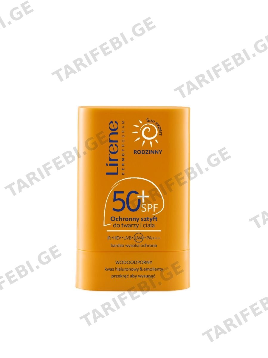 მზისგან დამცავი სახის სტიკი NEW SPF50+ 1251 ლირენე - Lirene