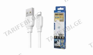 Remax RC-138i Data Cable USB To Lightning - თეთრი