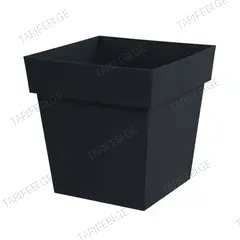 ქოთანი პლასტმასის EDA Plastiques POT TOSCANE CARRE 39x39x39სმ 38ლ