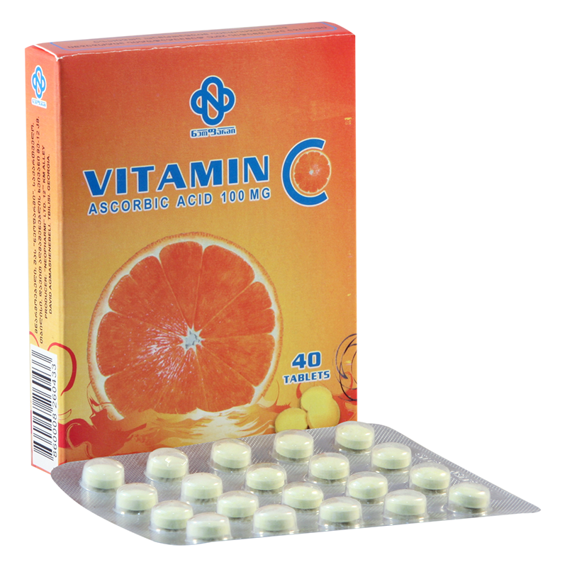 ვიტ C 100მგ #40ტ (ნეოფ)