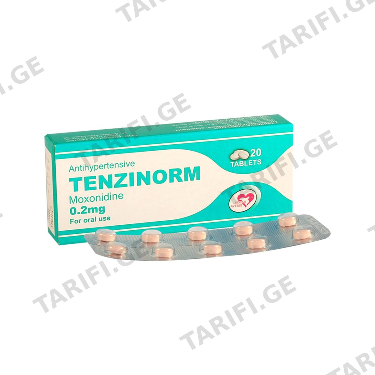 ტენზინორმი - Tenzinorm 0.2მგ 20 ტაბლეტი