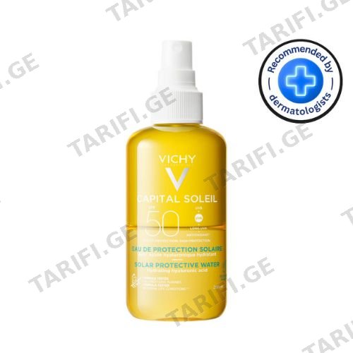 ვიში - კაპიტალ სოლეი მზისგან დამცავი SPF 50 ტანის სპრეი დამატენიანებელი ორფაზიანი 200მლ 5145