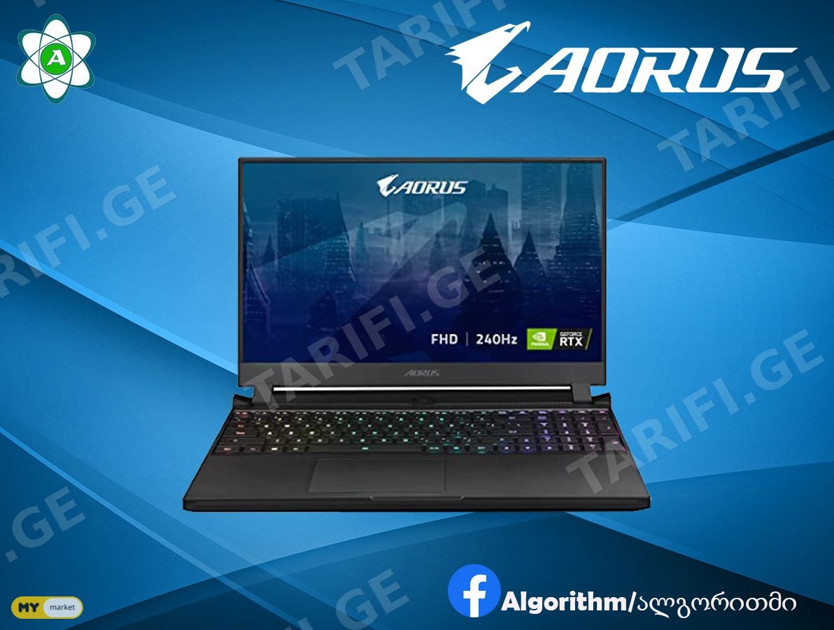 AORUS LAPTOP RTX 3070,RAM 16GB.M.2 SSD 1TB
