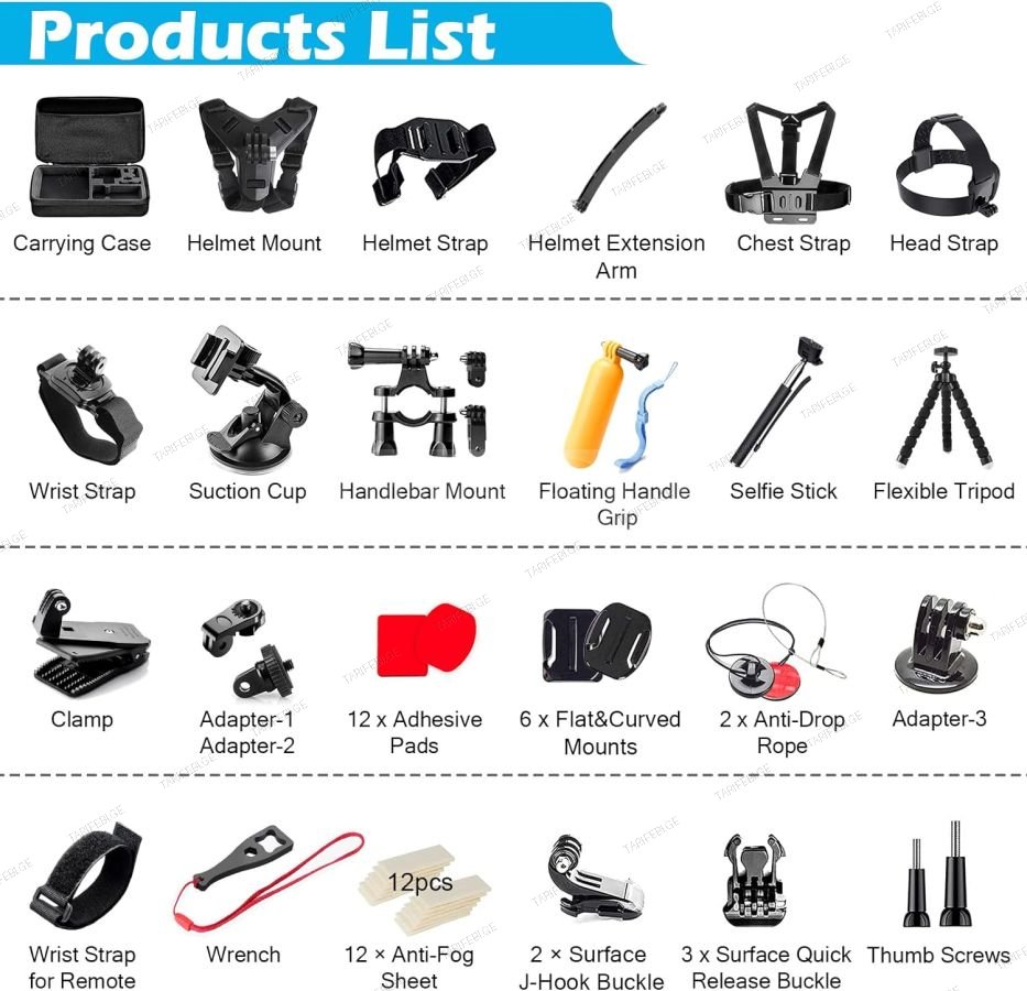 Action Camera Accessories GoPro Accessories Kit