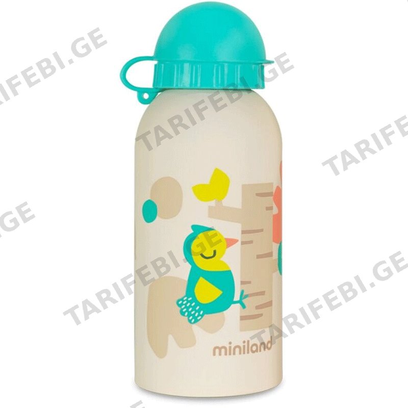 ფოლადის საბავშვო ბოთლი MINILAND NATURKID BOTTLE CHIP (400 ML)